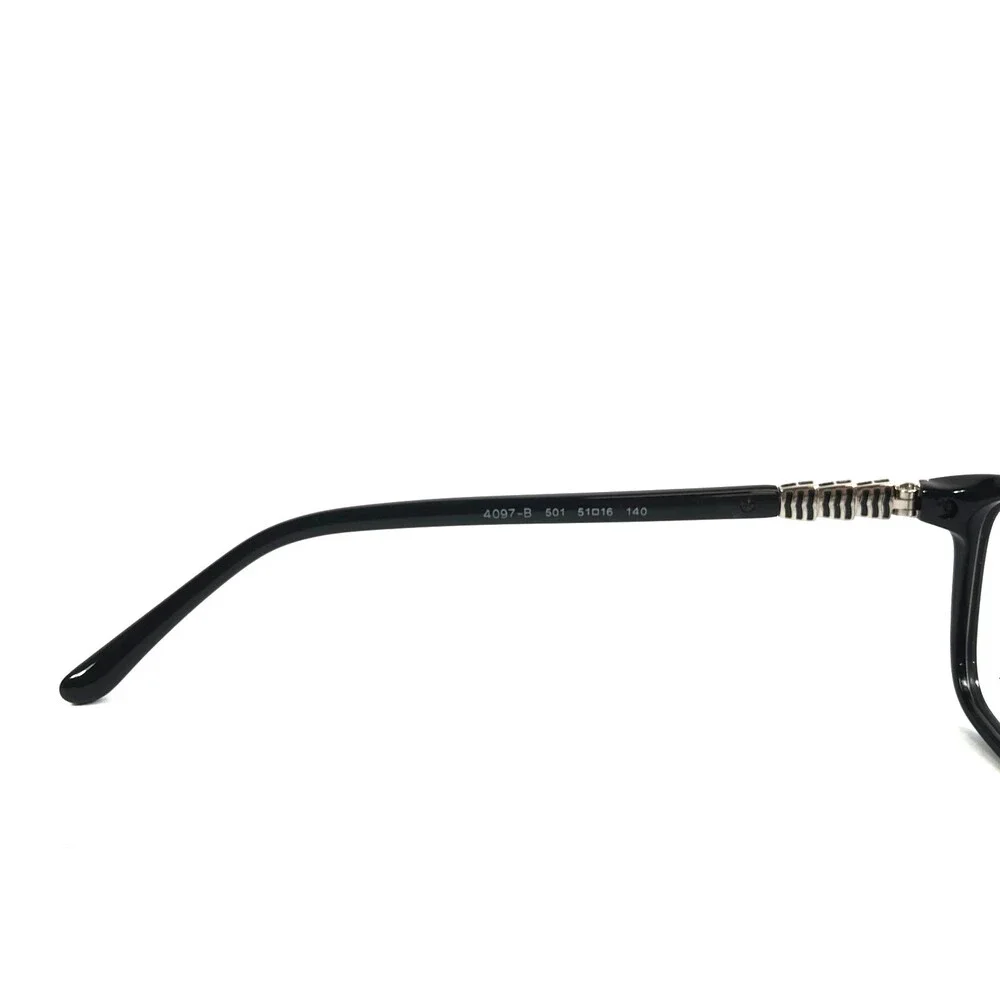 Bvlgari Eyeglasses Frames 4097-B 501 Polished Black Silver Crystals 51-16-140